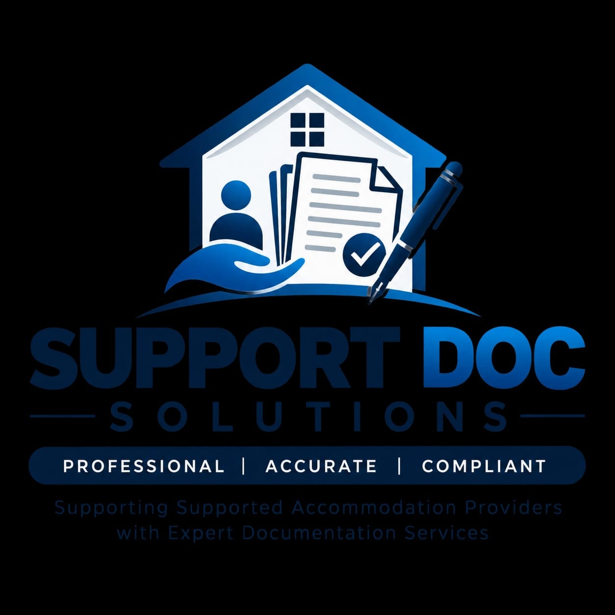 Support worker with resident